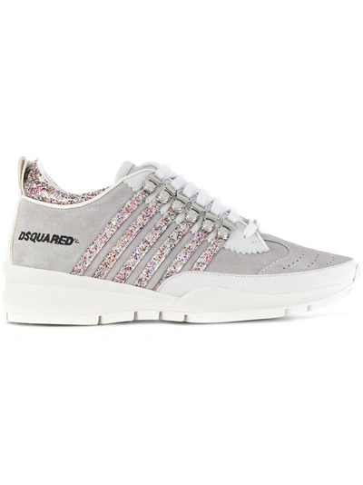 DSQUARED2 DSQUARED2 251 GLITTER SNEAKERS - GREY W17K201100412399604