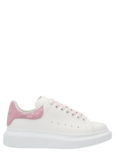Alexander Mcqueen Oversize Sole Sneakers In White,pink