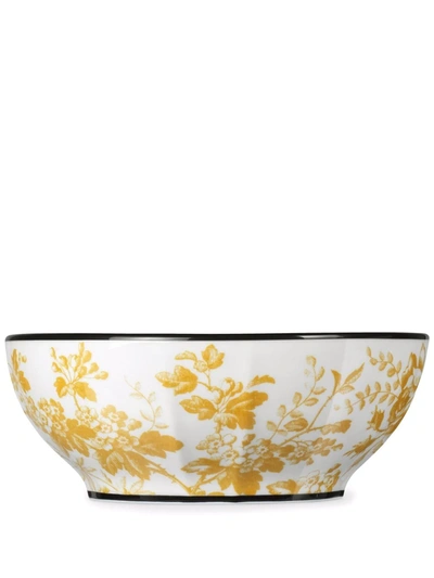 Gucci Herbarium Porcelain Bowls (set Of 2) In White