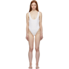 Stella Mccartney White Falabella One-piece Swimsuit In Neutrals