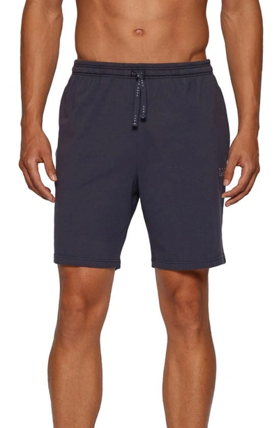 Hugo Boss Mix & Match Lounge Shorts In Dark Blue