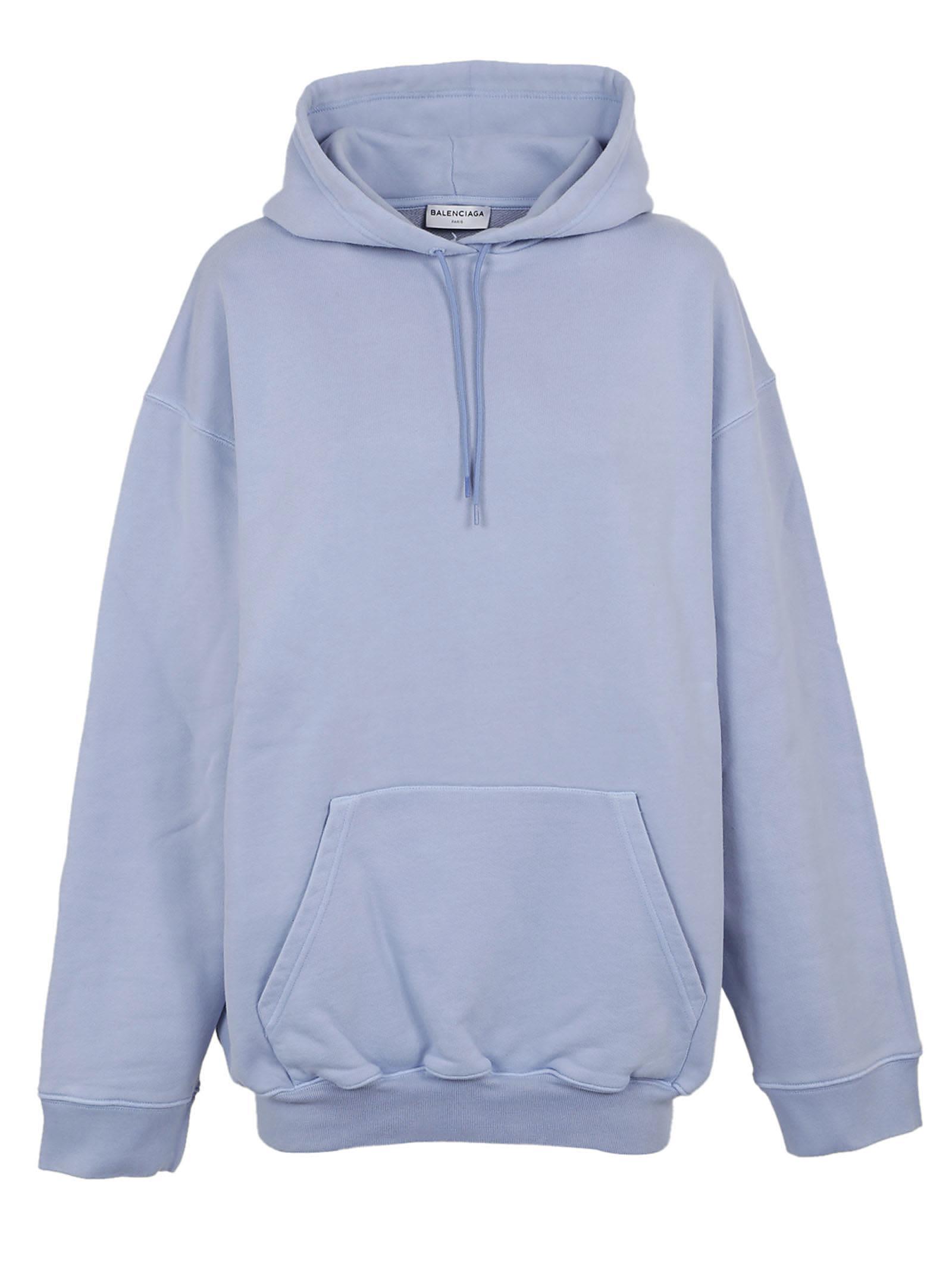 balenciaga hoodie light blue