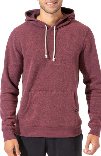 Threads 4 Thought Triblend Fleece Pullover Hoodie In Maroon Rust