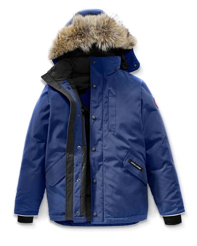 Canada Goose Kid's Logan Parka With Fur Trim, Xs-xl In Pacific Blue |  ModeSens