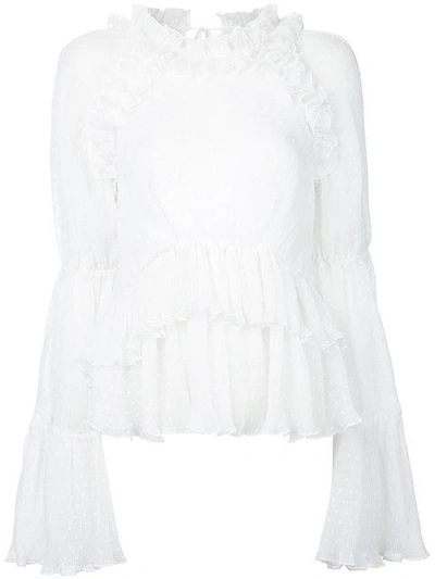 Romance Was Born Purity Blouse In White