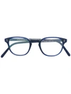 Oliver Peoples 'fairmont' Square Frame Glasses In Blue