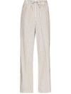 Tekla Stripe-pattern Pajama Trousers In Hopper Stripes