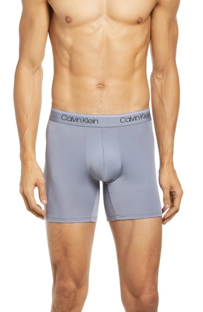 Calvin Klein 3-pack Microfiber Boxer Briefs In W80 Bk Raod Wb