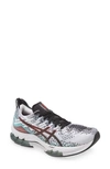 Asicsr Kinsei Blast Running Shoe In White/ Black