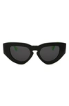 Grey Ant 50mm Cat Eye Sunglasses In Black / Neon / Grey