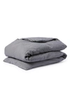 Coyuchi Relaxed Organic Linen Duvet Cover In Slate