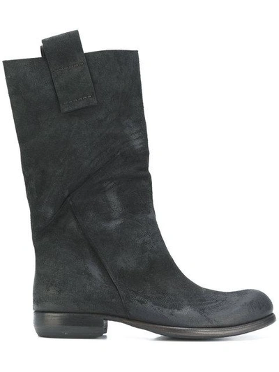 Lost & Found Ria Dunn Rugged Slouched Boots - Black