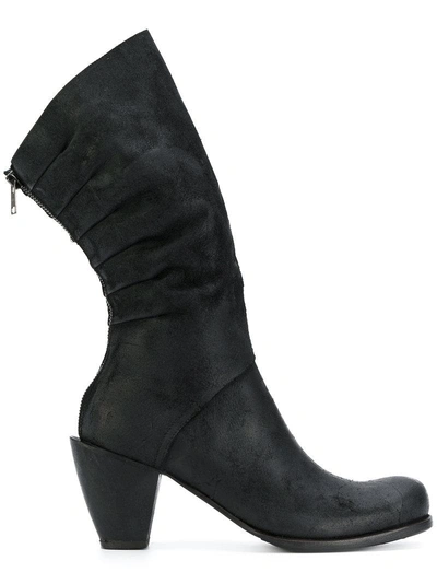 Lost & Found Ria Dunn Pleated Back Boots - Black