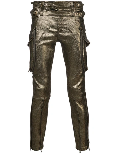 Faith Connexion Metallic Biker Trousers