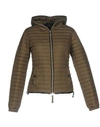 Duvetica Down Jackets In Military Green