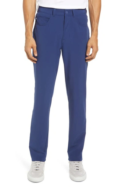 Mizzen + Main Helmsman Performance Slim Tapered Leg Pants In Blue