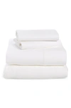 Boll & Branch Heathered Organic Cotton Flannel Bedding In White