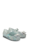 Mini Melissa Kids' Mini Sweet Love Disney Princess Mary Jane In Blue Glitter