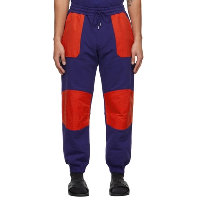 Gucci Purple & Red The North Face Edition Paneled Lounge Pants In Vintage In