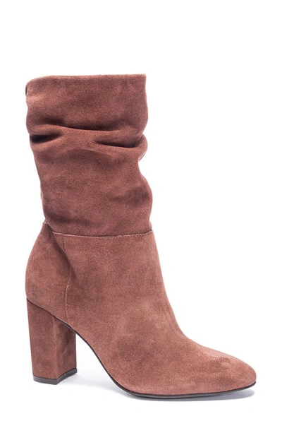 Chinese Laundry Kipper Suede Bootie In Brown