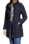 Joules Dartwell Puffer Coat With Removable Hood In Marine Navy