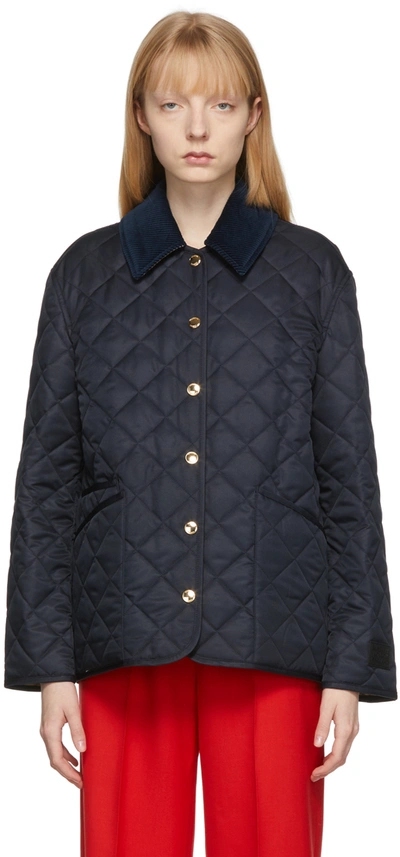Burberry Dranefeld Quilted Nylon Jacket In Blue ModeSens