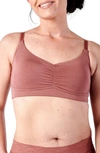 Anaono Monica Full Coverage Post-surgery Pocketed Wireless Bra In Dusty Rose