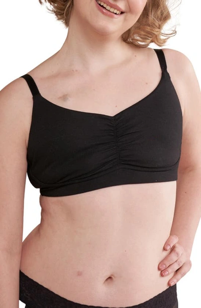 Anaono Monica Full Coverage Post-surgery Pocketed Wireless Bra In Black