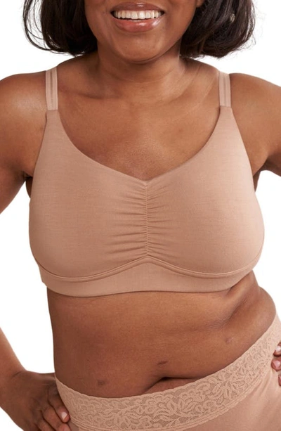 Anaono Monica Full Coverage Post-surgery Pocketed Wireless Bra In Sand