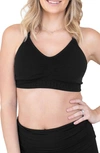 Kindred Bravely Women's Busty Sublime Hands-free Pumping & Nursing Sports Bra In Black