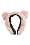 Tasha Furry Cat Ear Headband In Pink