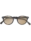 Oliver Peoples Gregory Peck Round Frame Sunglasses