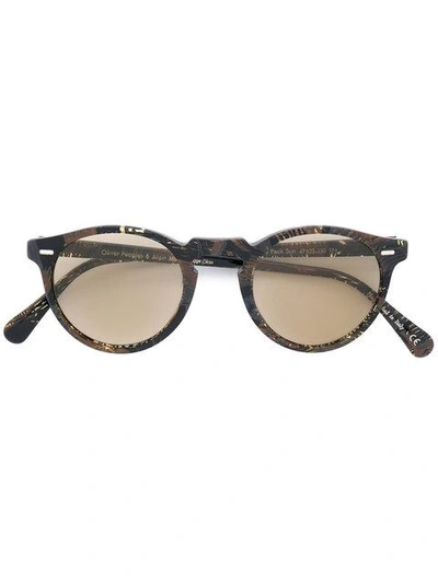 Oliver Peoples Gregory Peck Round Frame Sunglasses