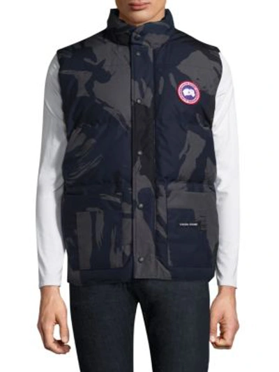 Canada Goose Freestyle Camouflage Printed Gilet, Blue, M