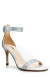 L Agence Vivienne Ankle Strap Sandal In Silver