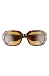 Tom Ford 55mm Geometric Sunglasses In Brown