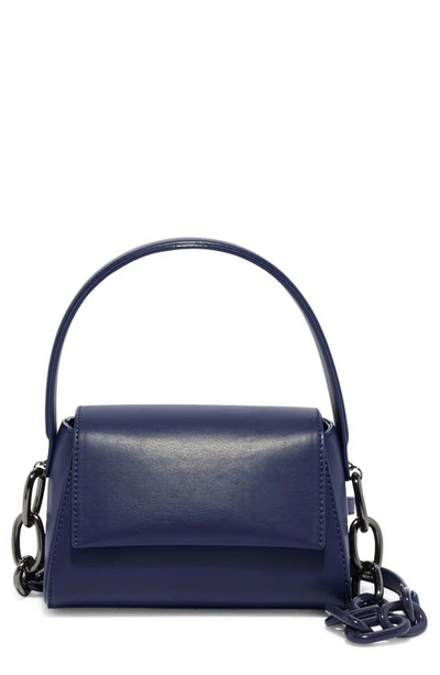 House Of Want We Are Chic Vegan Leather Top Handle Crossbody In Navy