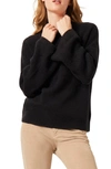 French Connection Flossy Viola High Neck Sweater In Black
