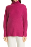 Eileen Fisher Merino Wool Turtleneck Sweater In Magenta
