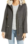 Sam Edelman Hooded Duffle Coat In Black