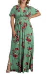 Kiyonna Vienna Maxi Dress In Harvest Blooms