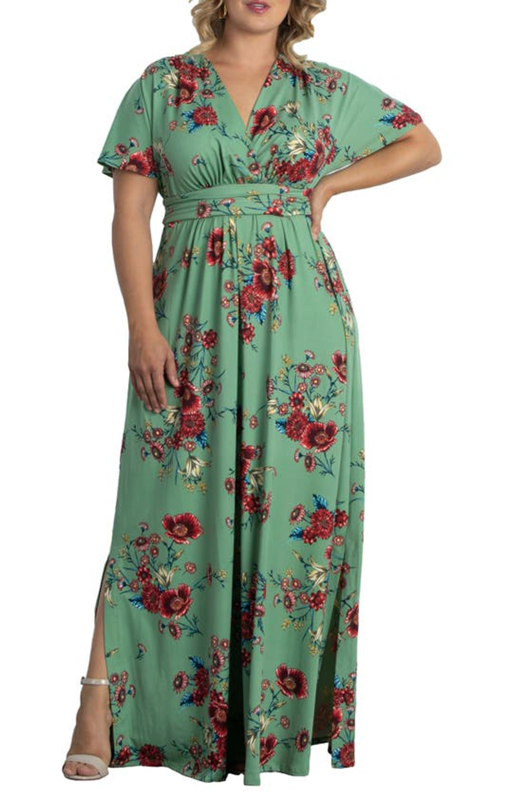chinese dress ladies Kiyonna Women's Plus Size Vienna Maxi Dress, 1x