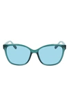 Converse Force 56mm Sunglasses In Crystal Forest Pine