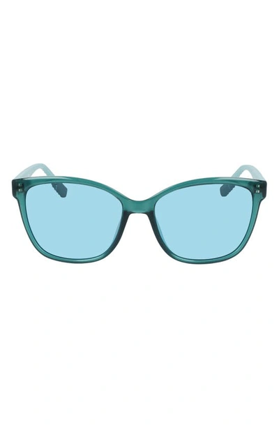 Converse Force 56mm Sunglasses In Crystal Forest Pine