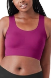 True & Co. True Body Lift + Scoop Neck Wireless Bra In Purple Thistle