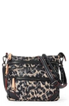 Mz Wallace M Z Wallace Downtown Crosby Crossbody Bag In Leopard Fur Print