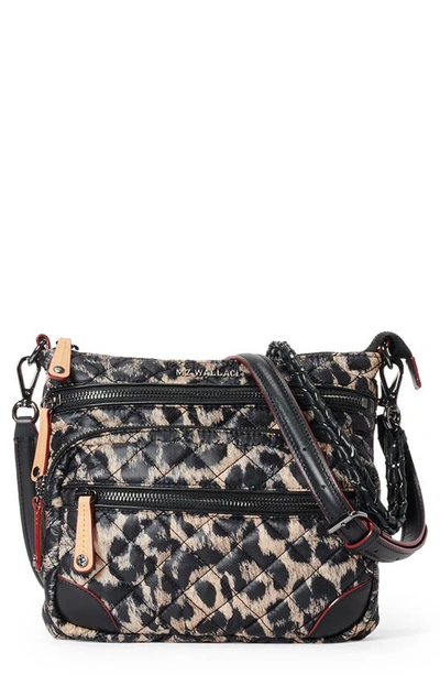 Mz Wallace M Z Wallace Downtown Crosby Crossbody Bag In Leopard Fur Print