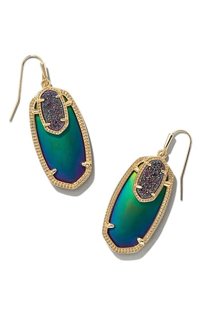 Kendra Scott 'emmy' Drop Earrings In Matte Galaxy Glass Drusy