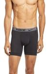 Nike Dri-fit Assorted 2-pack Reluxe Boxer Briefs In Black