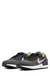 Nike Kids' Waffle One Sneaker In Off Noir/ Lilac/ Yellow